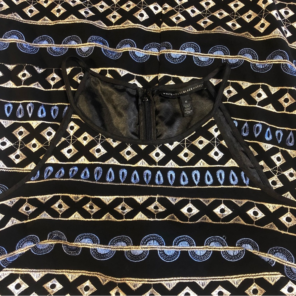 WHBM Embroidered Shift Dress, 6 - Picture 7 of 10